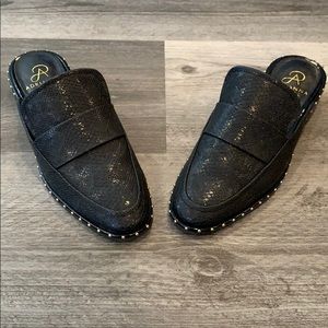 Adrianna Papell black mules. Size 6